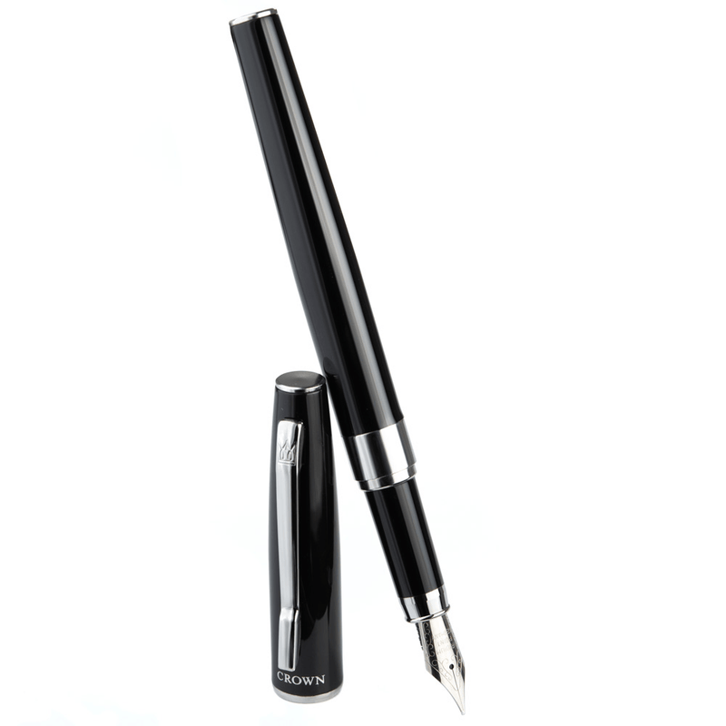 Caneta Crown Personalizada Metal Barcelona Tinteiro
