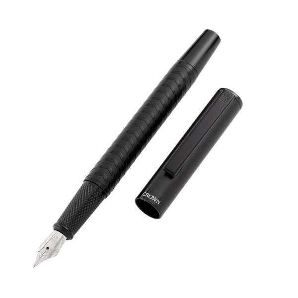 Caneta Crown Personalizado Black Vitton Tinteiro