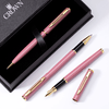 Kit Premium Crown Capricci Rosa Escuro | Esferográfica, Roller e Tinteiro