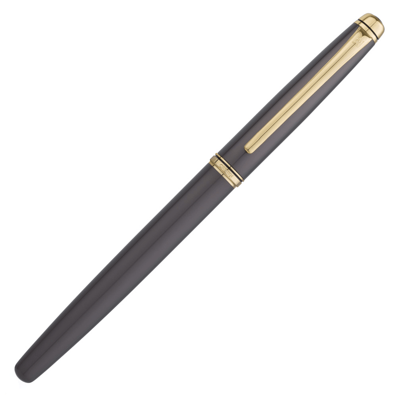 Caneta Crown Personalizada Metal Orient Tinteiro Titanium