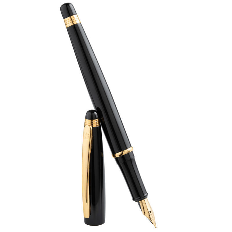 Caneta Crown Personalizada Metal Prestige Tinteiro